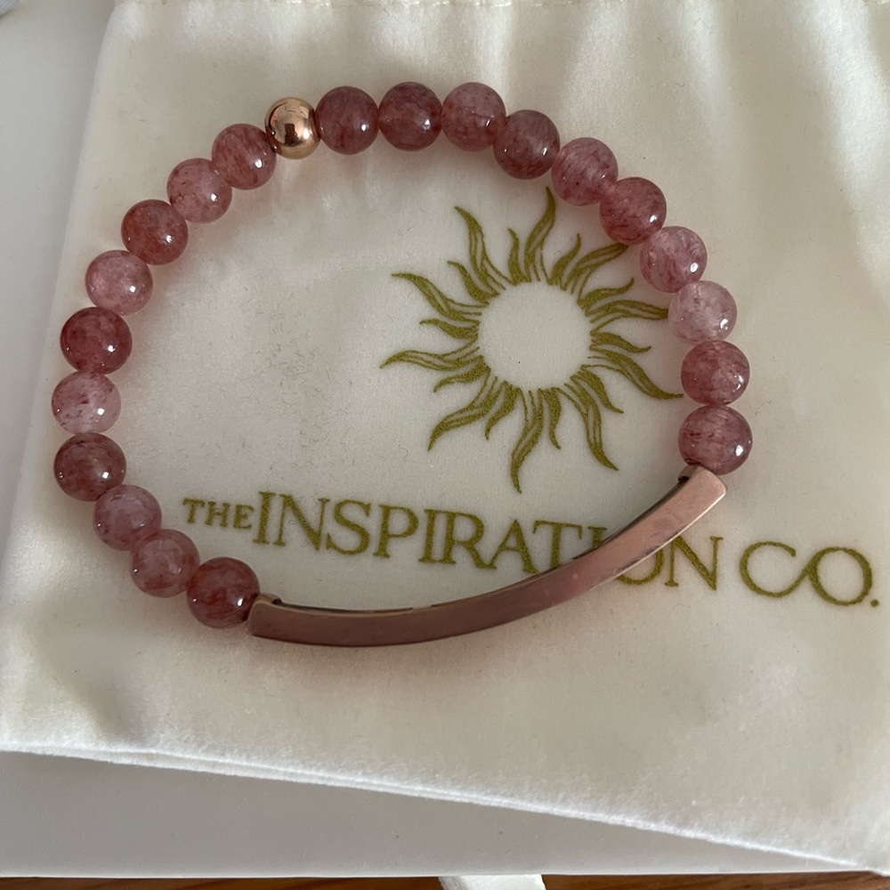NIB Inspiration Co. pink quartz bracelet